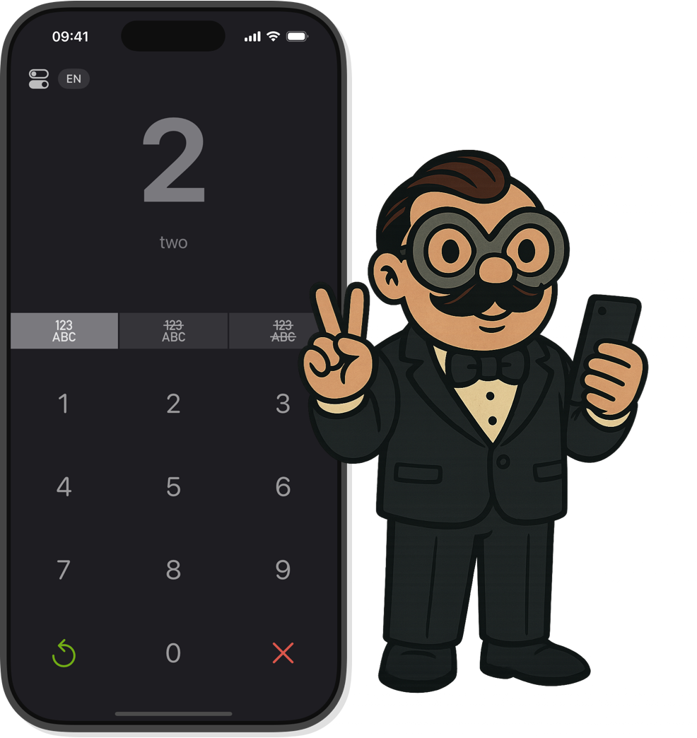 Numfred + App Screenshot
